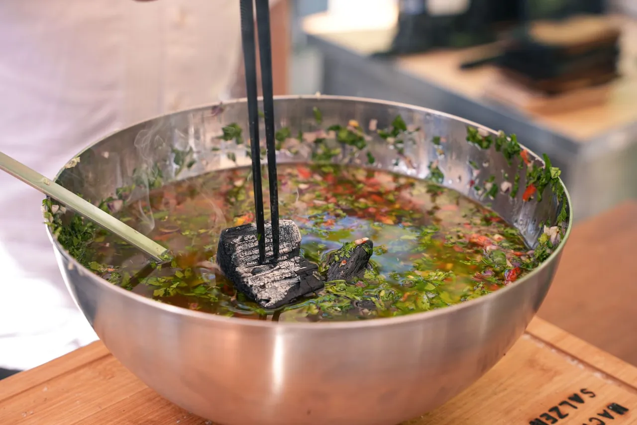 Bowl of fresh marinade
