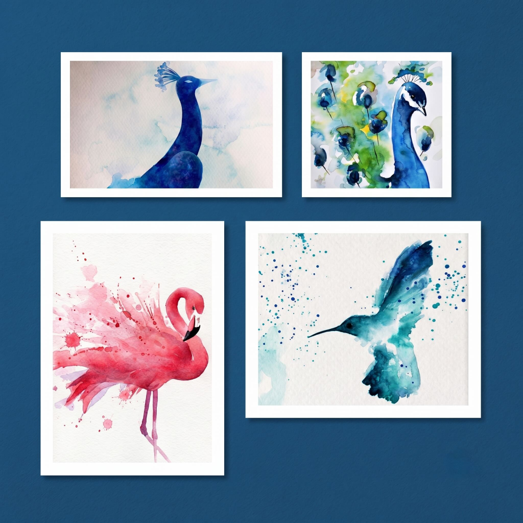 Aquarell: Federzauber - Wilma Wunder