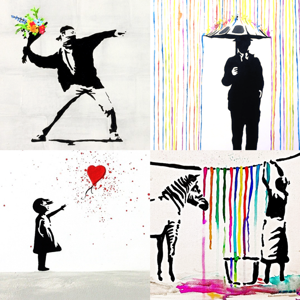 Banksy: Street-Art-Kollektion - Atelier R. Schwarz