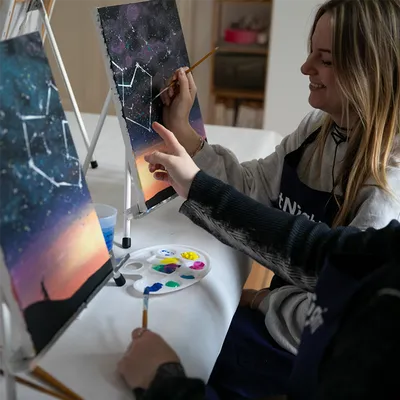 Gemeinsam Malen: Sternenhimmel - Schmidtchen im Planetarium