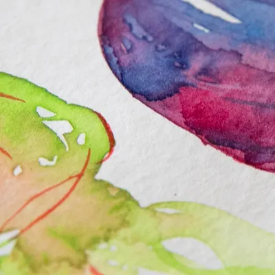 Aquarell: Unterwasserwelt - Hotel Rödelheimer Hof - Am Wasserturm