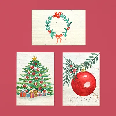 Aquarell: Weihnachtskarten - B&B HOTEL Bonn-City