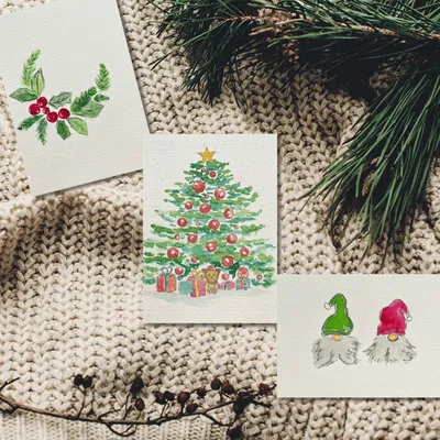 Aquarell: Weihnachtskarten - B&B HOTEL Bonn-City