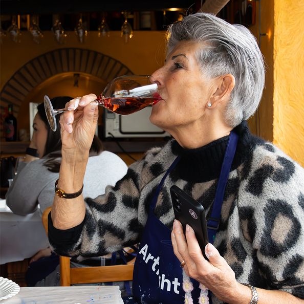 Wine & Paint: Struktur Abstrakt - Weingenossenschaft Frauenstein