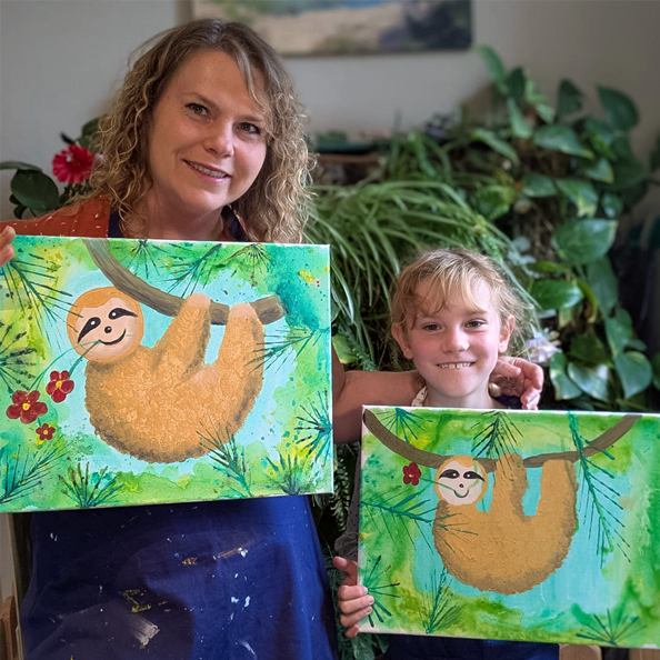 ArtNight Kids: Faultier - Atelier R. Schwarz