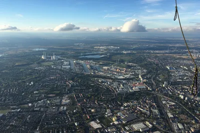 Blick zum Rheinhafen