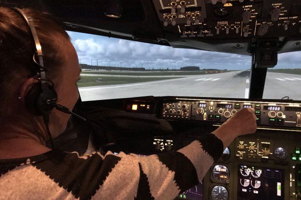 Blick in unser Cockpit der Boeing 737-800 NG