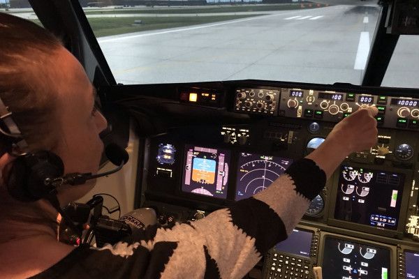Boeing 737-800 NG - die letzten Einstellungen werden getroffen