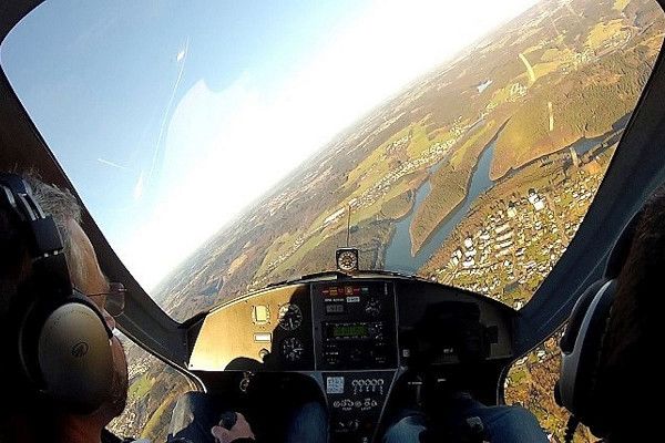 Sicht aus dem Cockpit