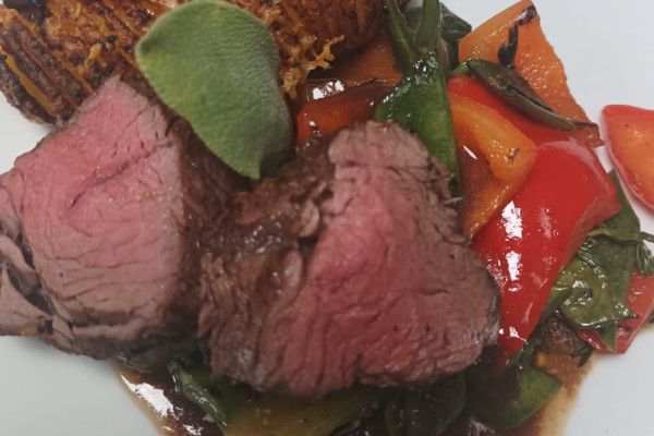 Perfekt gegartes Steak