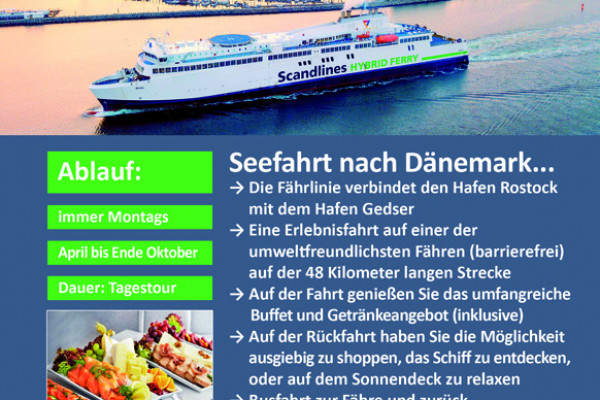 Tageskreuzfahrt Richtung Dänemark für 2 Personen - Gift Image