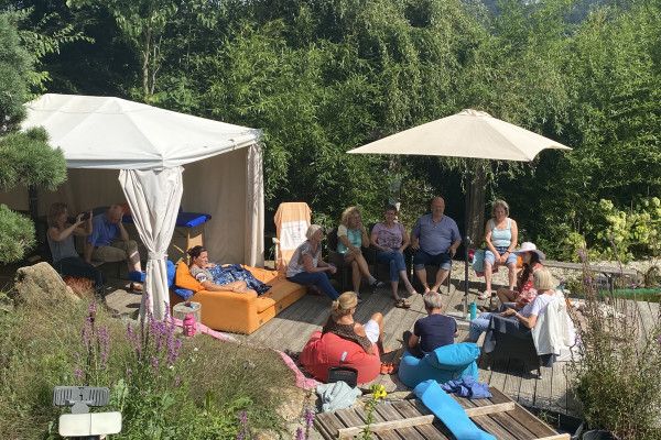 Natur, Männer, Frauen, Verbindung, See,