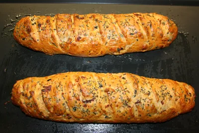 Freshly baked bread rolls with sesame crust