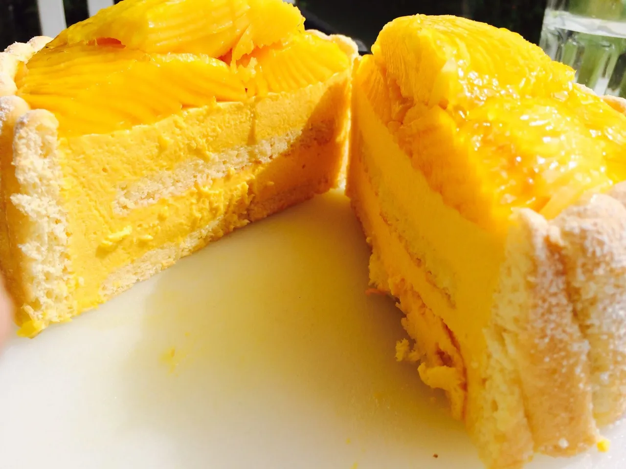 A mango dessert