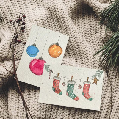 Aquarell: Weihnachtskarten - B&B HOTEL Bonn-City
