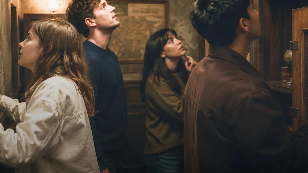 People enjoying an escape room experience
