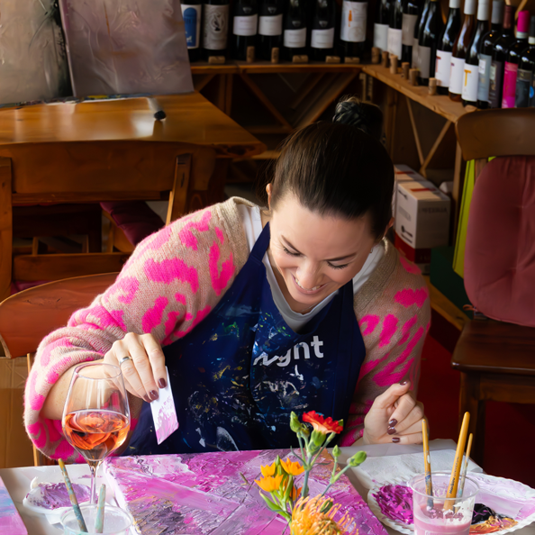 Wine & Paint: Struktur Abstrakt - Majers Weinscheuer
