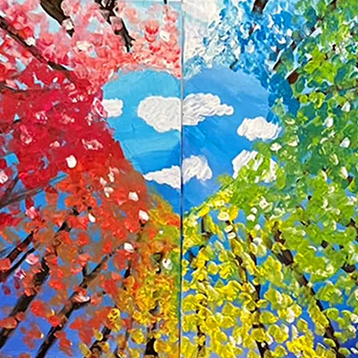 Gemeinsam Malen: Regenbogenwald - INNSiDE by Meliá Berlin Mitte