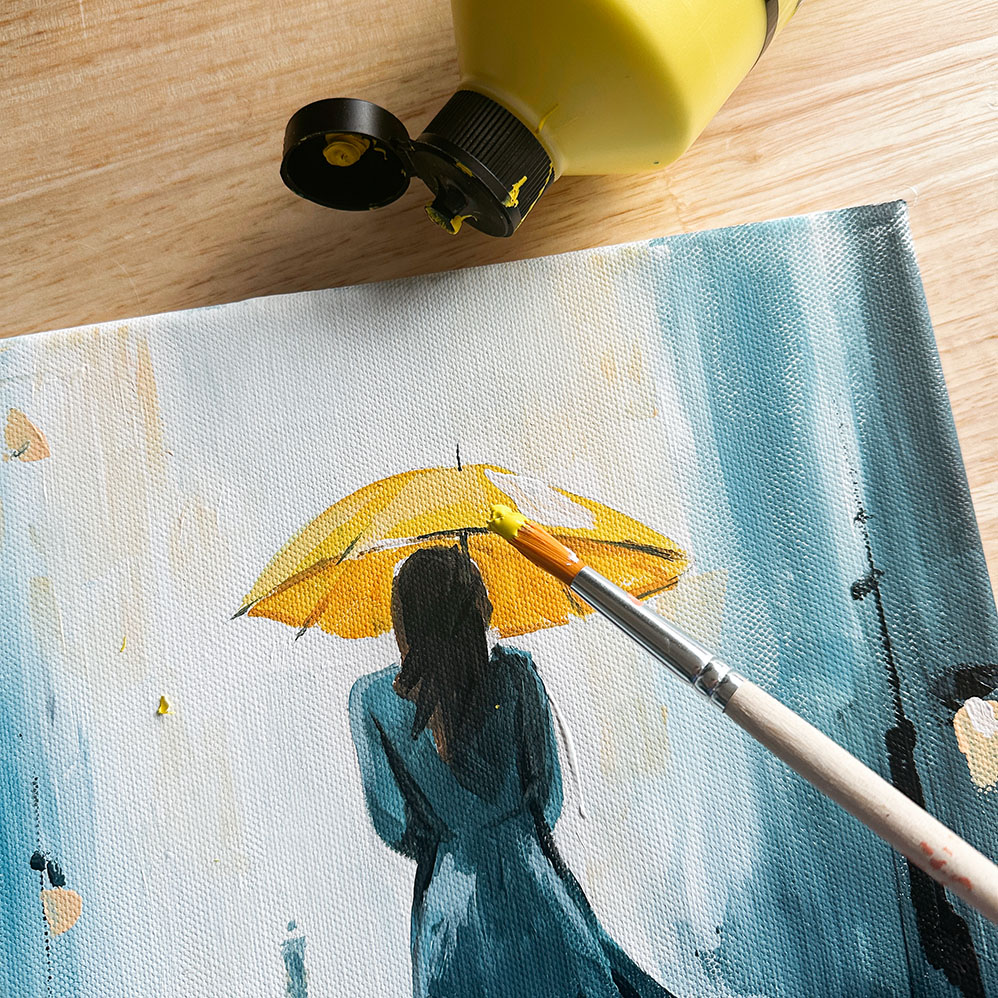 Im Regen - Atelier R. Schwarz
