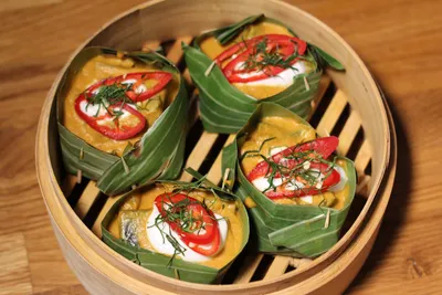 A steamed fish curry