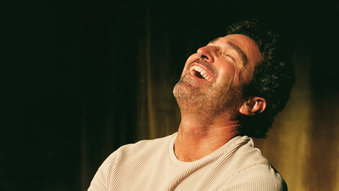 A laughing man