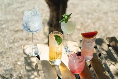 A variety of summery drinks