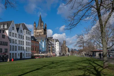 View of a square in Cologne