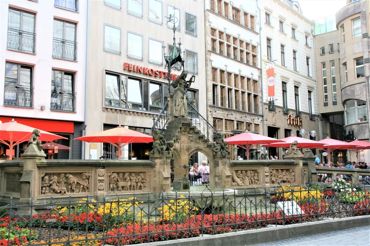 View of a square in Cologne