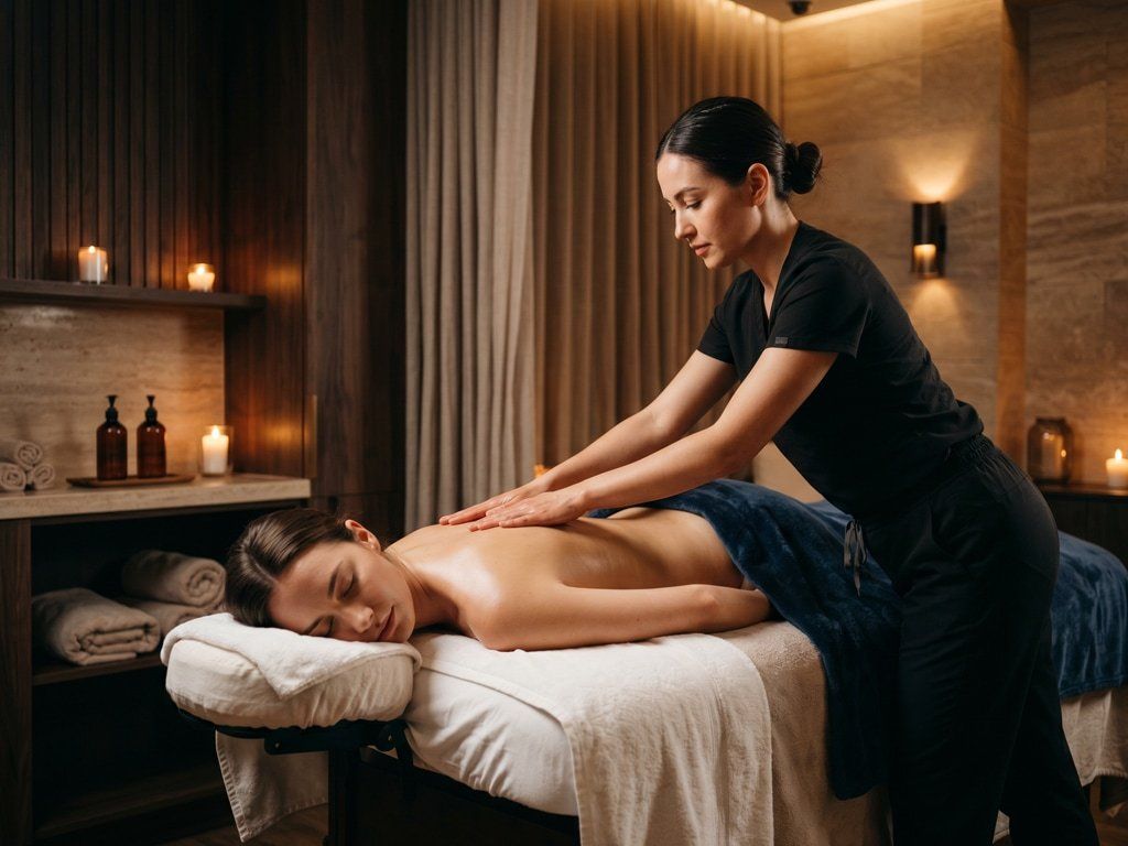 Person enjoying a relaxing full-body massage at a luxury spa as a premium wellness gift experience