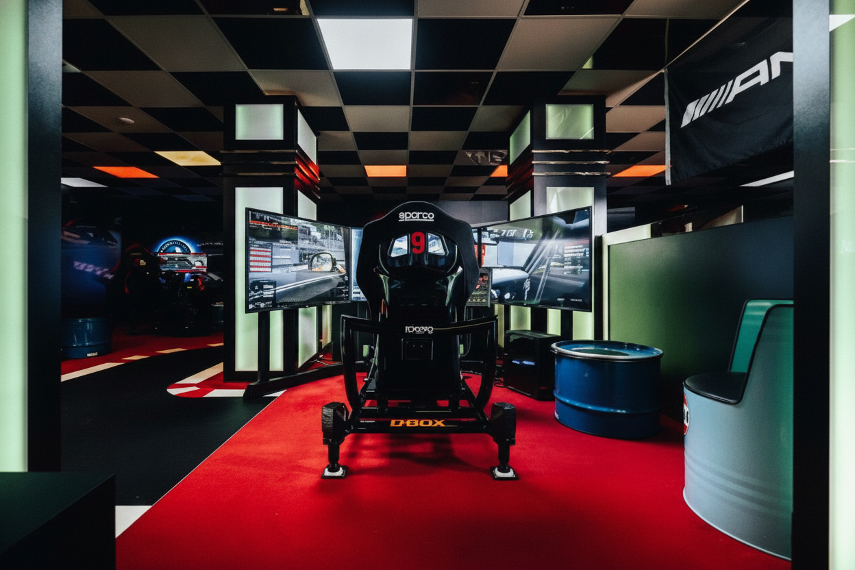 Rennsimulator mit Motion-Plattform