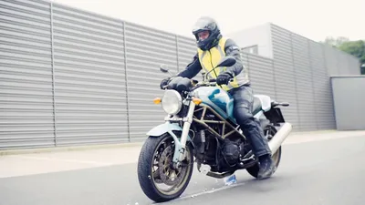 Person on a motorbike