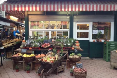 A vegetable stall on a market