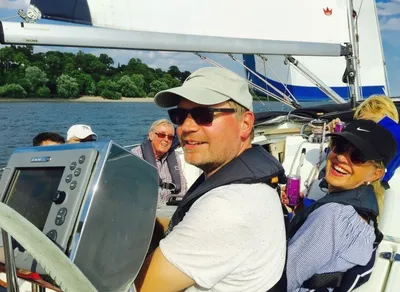 A group of people enjoying a sailing trip
