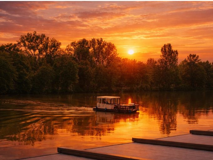 Afterwork- oder Sundowner Rundfahrten mit dem Floßboot - Image 1
